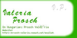 valeria prosch business card